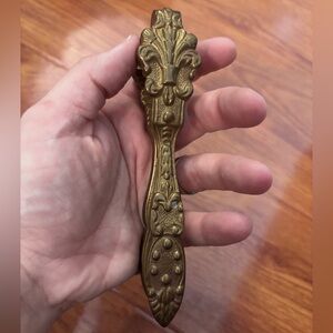 Vintage Ornate Brass Nut Cracker